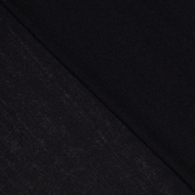 Knit co/pl/ea plain schwarz